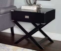 Cami Single Drawer X Base Accent Table -Franklin Sales Store 810543184 A0 7