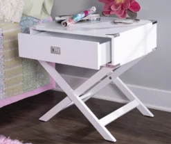 Cami Single Drawer X Base Accent Table -Franklin Sales Store 810543185 2