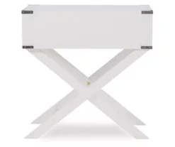 Cami Single Drawer X Base Accent Table -Franklin Sales Store 810543185 5