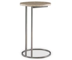 Global Designs Pewter Geometric Capiz Mosaic C Accent Table -Franklin Sales Store 810543213 4