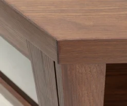 48" Brown Corner Electric Fireplace Console -Franklin Sales Store 810570725 1