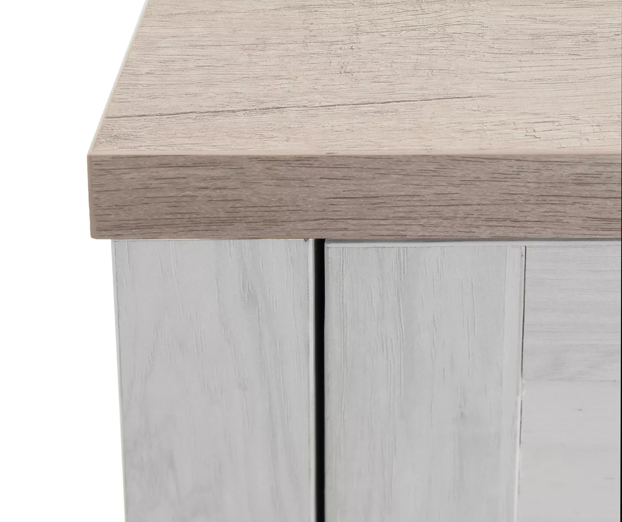 54" 2-Tone Shutter Door Electric Fireplace Console 7 54" 2-Tone Shutter Door Electric Fireplace Console - Image 5