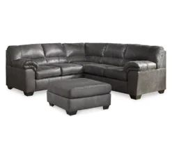 Bladen Slate Faux Leather Oversize Accent Ottoman -Franklin Sales Store 810587438 810587343 810587473