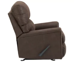 Navi Chestnut Faux Leather Rocker Recliner -Franklin Sales Store 810587485 5