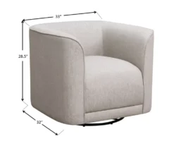 Saco Sand Swivel Accent Chair -Franklin Sales Store 810590536 4 1