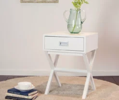 Glitzhome X-Leg End Table -Franklin Sales Store 810598716 A0 2
