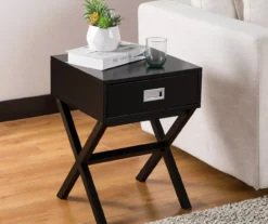 Glitzhome X-Leg End Table -Franklin Sales Store 810598717 A0 2