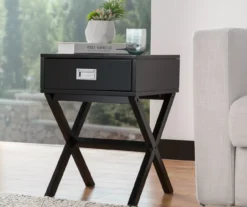 Glitzhome X-Leg End Table -Franklin Sales Store 810598717 A0 3