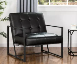 Glitzhome Modern Industrial Faux Leather Accent Chairs, 2-Pack -Franklin Sales Store 810598914 A0 3