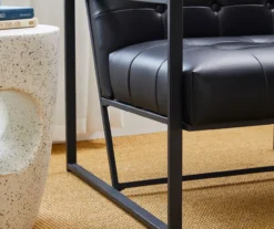 Glitzhome Modern Industrial Faux Leather Accent Chairs, 2-Pack -Franklin Sales Store 810598914 A0 6