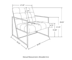 Glitzhome Modern Industrial Faux Leather Accent Chairs, 2-Pack -Franklin Sales Store 810598914 A0 8