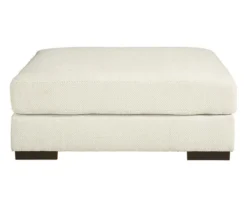 Zada White Oversize Accent Ottoman 7 Zada White Oversize Accent Ottoman -Franklin Sales Store 810612391 2