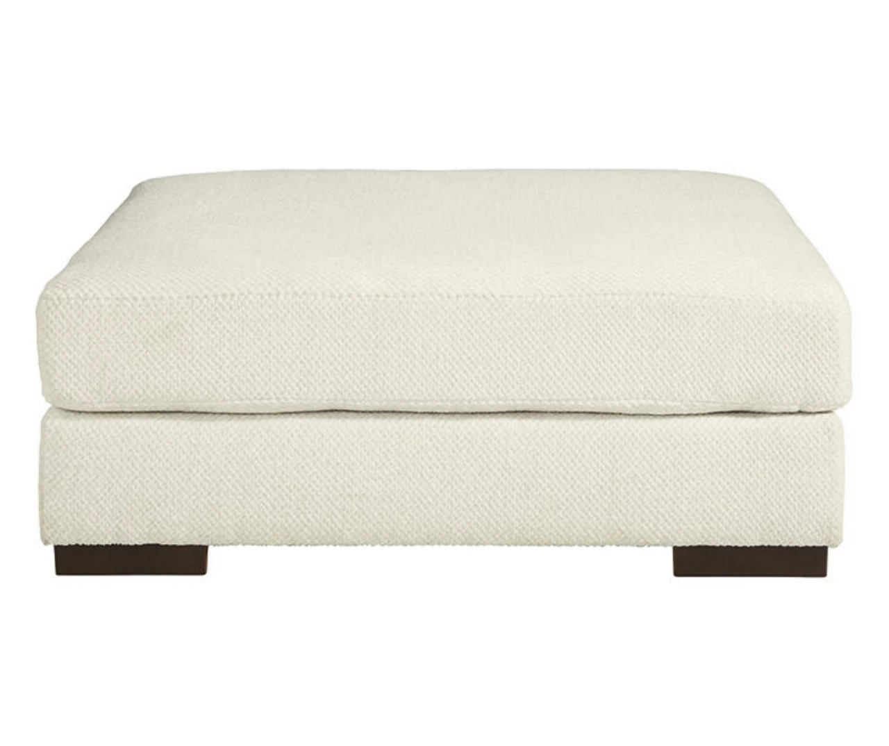 Zada White Oversize Accent Ottoman 5 Zada White Oversize Accent Ottoman - Image 3