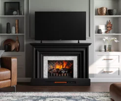 53.5" Black Petite Grand Electric Fireplace Console -Franklin Sales Store 810617767 B0 2
