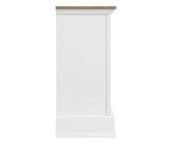 60" White 2-Door Electric Fireplace Console -Franklin Sales Store 810618088 A0 5
