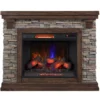 50" Madison Pine & Faux Stone Electric Fireplace -Franklin Sales Store 810620258 A0 1