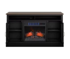 59.5" Black CoolGlow Electric Fireplace & Fan Console -Franklin Sales Store 810620259 A0 2