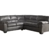Signature Design By Ashley Bladen Slate 2-Piece Faux Leather Sectional With Left-Facing Loveseat -Franklin Sales Store combo760022