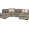 Signature Design By Ashley Creswell Gray Sectional With Left-Facing Chaise -Franklin Sales Store combo860032