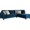 Signature Design By Ashley Trendle Blue Sectional With Right-Facing Chaise -Franklin Sales Store combo860083