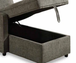 Signature Design By Ashley Kerle Charcoal Sectional With Pop-Up Bed -Franklin Sales Store combo870004 2