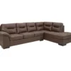 Signature Design By Ashley Maderla Brown Faux Leather Sectional -Franklin Sales Store combo910004