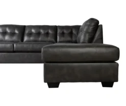 Signature Design By Ashley Battstone Steel Faux Leather Sectional -Franklin Sales Store combo920007 4