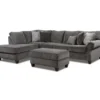 Broyhill Tripoli Slate Sectional & Ottoman Set 2 Broyhill Tripoli Slate Sectional & Ottoman Set -Franklin Sales Store combo960001