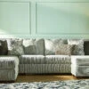 Broyhill Parkdale Dove Sectional & Ottoman Set 1 Broyhill Parkdale Dove Sectional & Ottoman Set -Franklin Sales Store combo960002